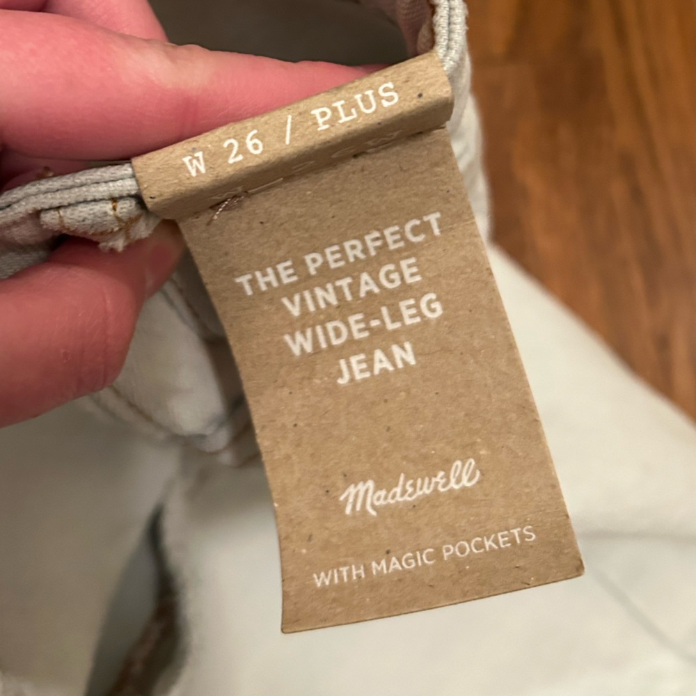 NWT Madewell Perfect Vintage Wide Leg Crop Jeans - Picture 6 of 7